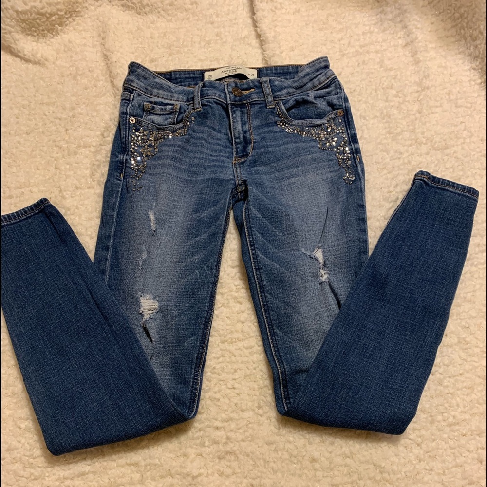 Bedazzled A&F Skinny Jeans